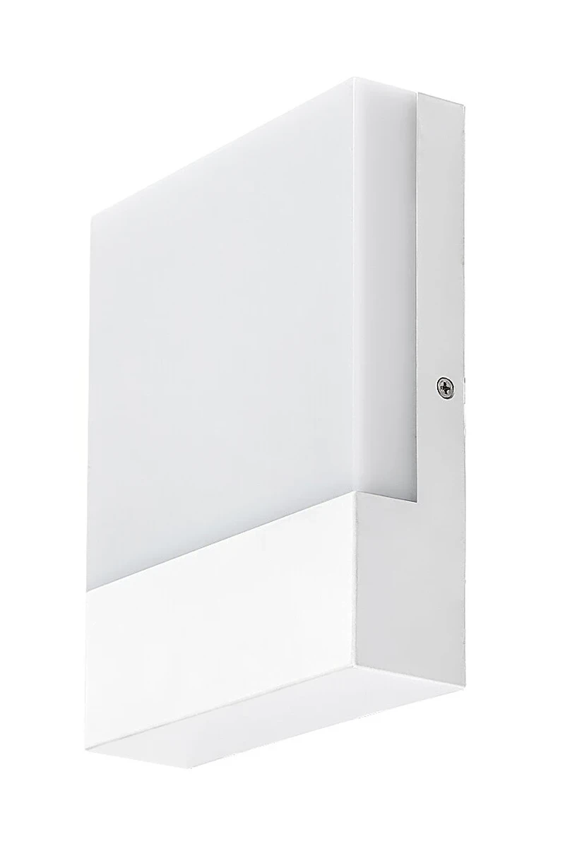 Gimone – LED външна стенна лампа в бяло, 160×200мм, 10W, 4000K, IP44