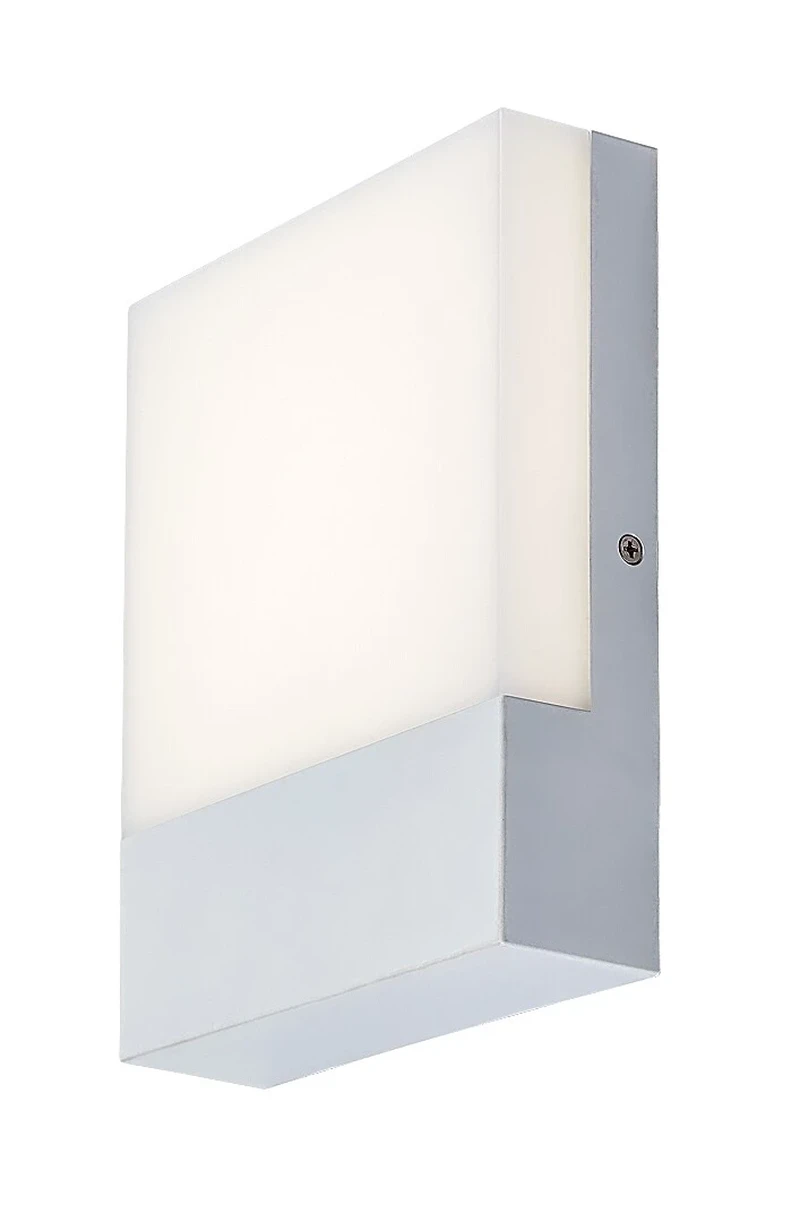 Външно стенно осветление Gimone – LED външна стенна лампа в бяло, 160×200мм, 10W, 4000K, IP44