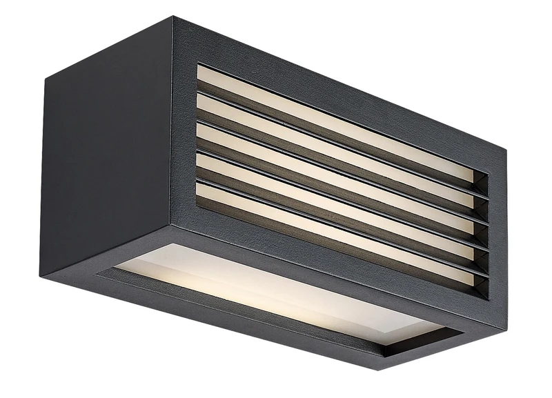 Lublin – LED външна стенна лампа в черно, 250×110мм, 10W, 4000K, IP54