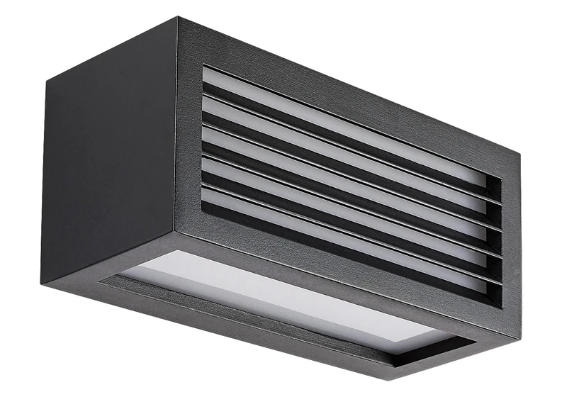 Lublin – LED външна стенна лампа в черно, 250×110мм, 10W, 4000K, IP54