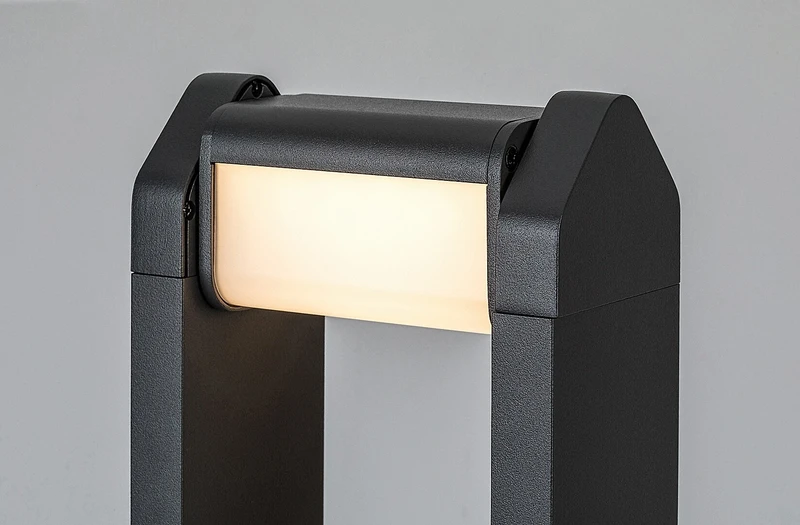 Medna – LED garden lamp in anthracite, 150×650mm, 8W, 3000K, IP54