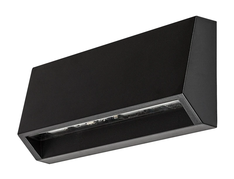 Ibar – LED стенна лампа за стълби в черно, 160×70мм, IP54, 3000K