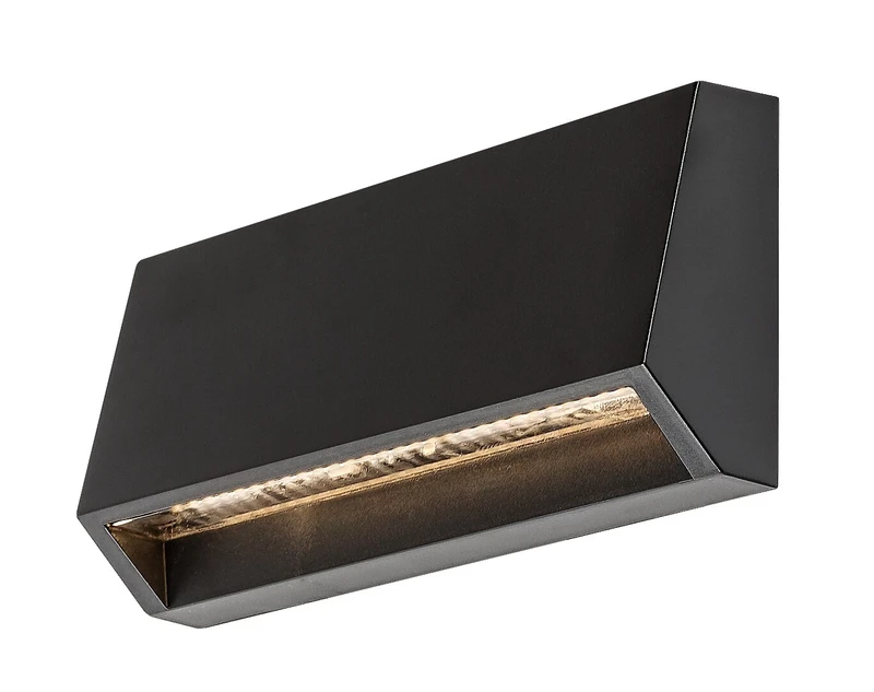 Ibar – LED стенна лампа за стълби в черно, 160×70мм, IP54, 3000K
