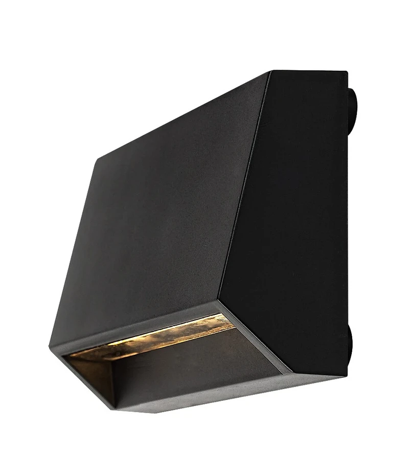 Ibar – LED стенна лампа за стълби в черно, 160×70мм, IP54, 3000K