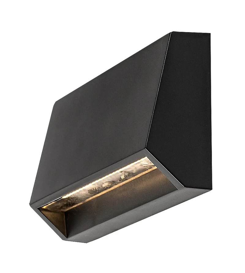 Ibar – LED стенна лампа за стълби в черно, 160×70мм, IP54, 3000K