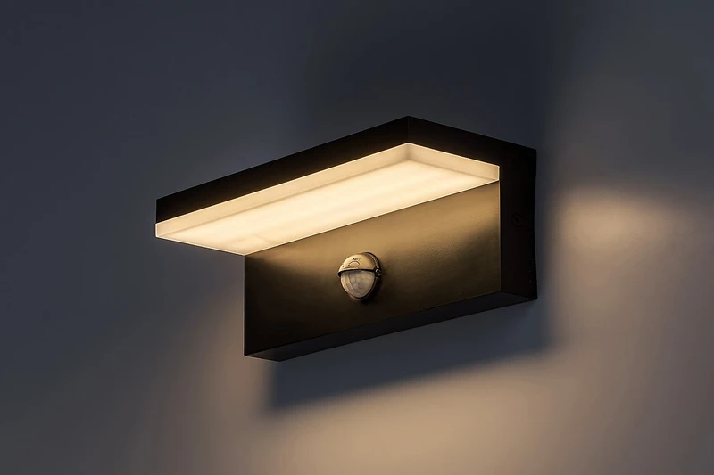 Zaragoza – LED wall light for outdoor mounting in black/white, 210×85mm, 9W, 2700-6500K