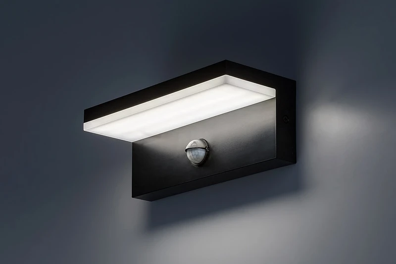 Zaragoza – LED wall light for outdoor mounting in black/white, 210×85mm, 9W, 2700-6500K