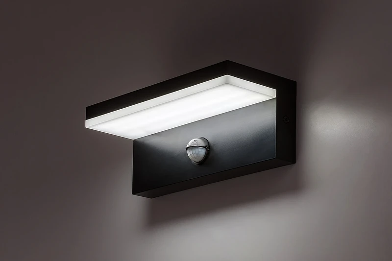 Zaragoza – LED wall light for outdoor mounting in black/white, 210×85mm, 9W, 2700-6500K