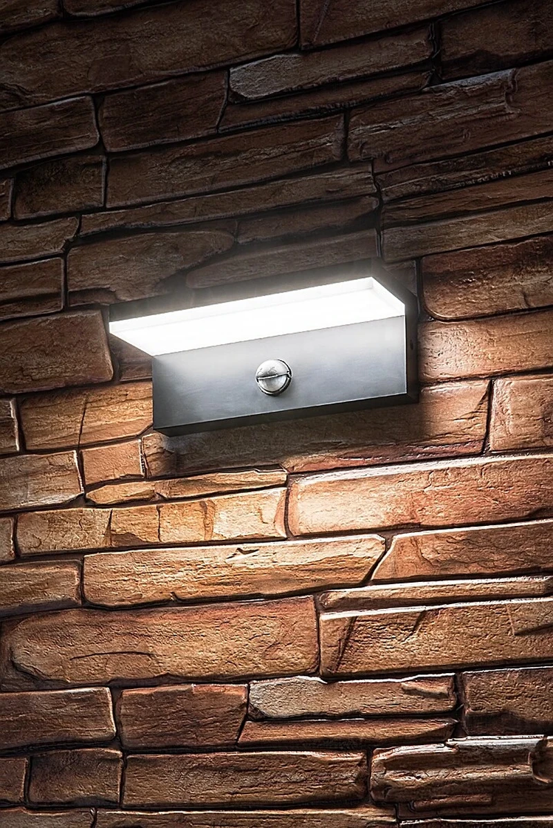 Zaragoza – LED wall light for outdoor mounting in black/white, 210×85mm, 9W, 2700-6500K