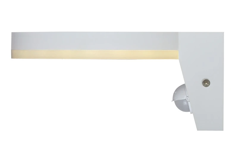 Batida – LED външна стенна лампа със сензор в бяло, Ø175мм, 9W, 2700-6500K, IP54