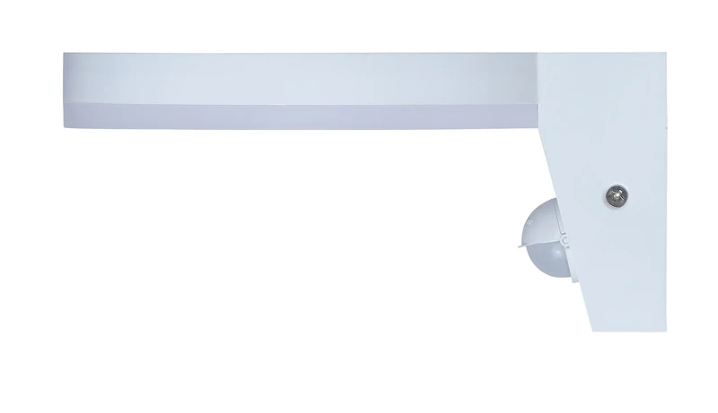 Batida – LED външна стенна лампа със сензор в бяло, Ø175мм, 9W, 2700-6500K, IP54