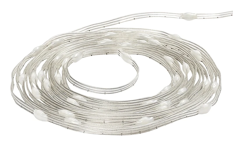 Biri – smart LED string light for garden in white/clear, 5m, 2.8W, RGB, IP44