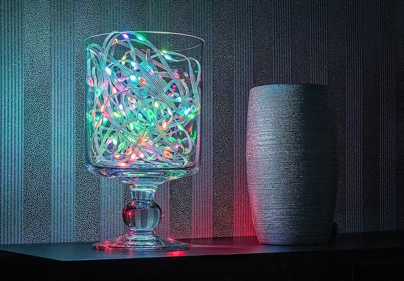 Biri – RGB LED гирлянд за градина, 10м, 3.2W, IP44, Wi-Fi/Bluetooth