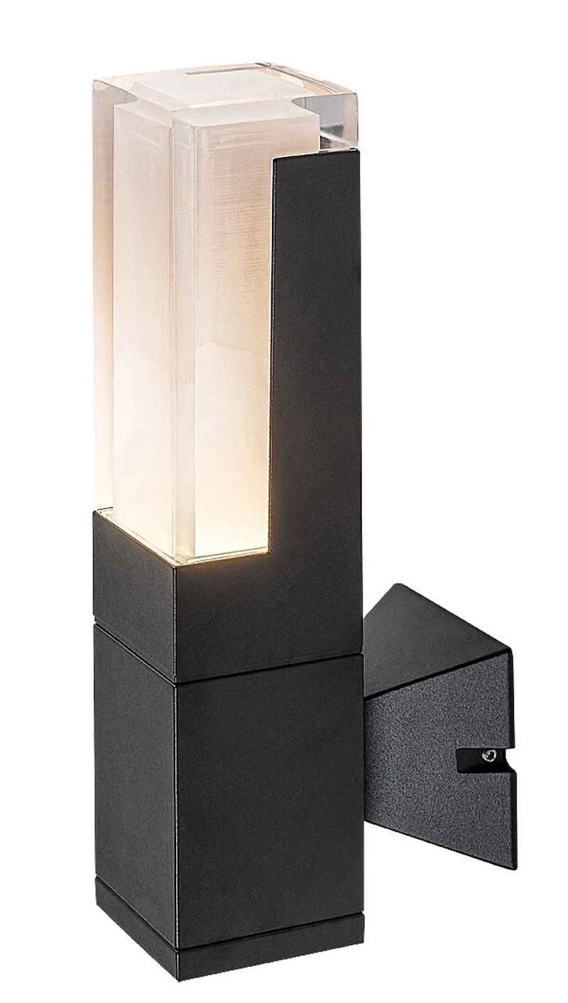 Външно стенно осветление Darvas – LED външна стенна лампа в черно, 65×280мм, 7W, 2700/4000/6000K, IP54