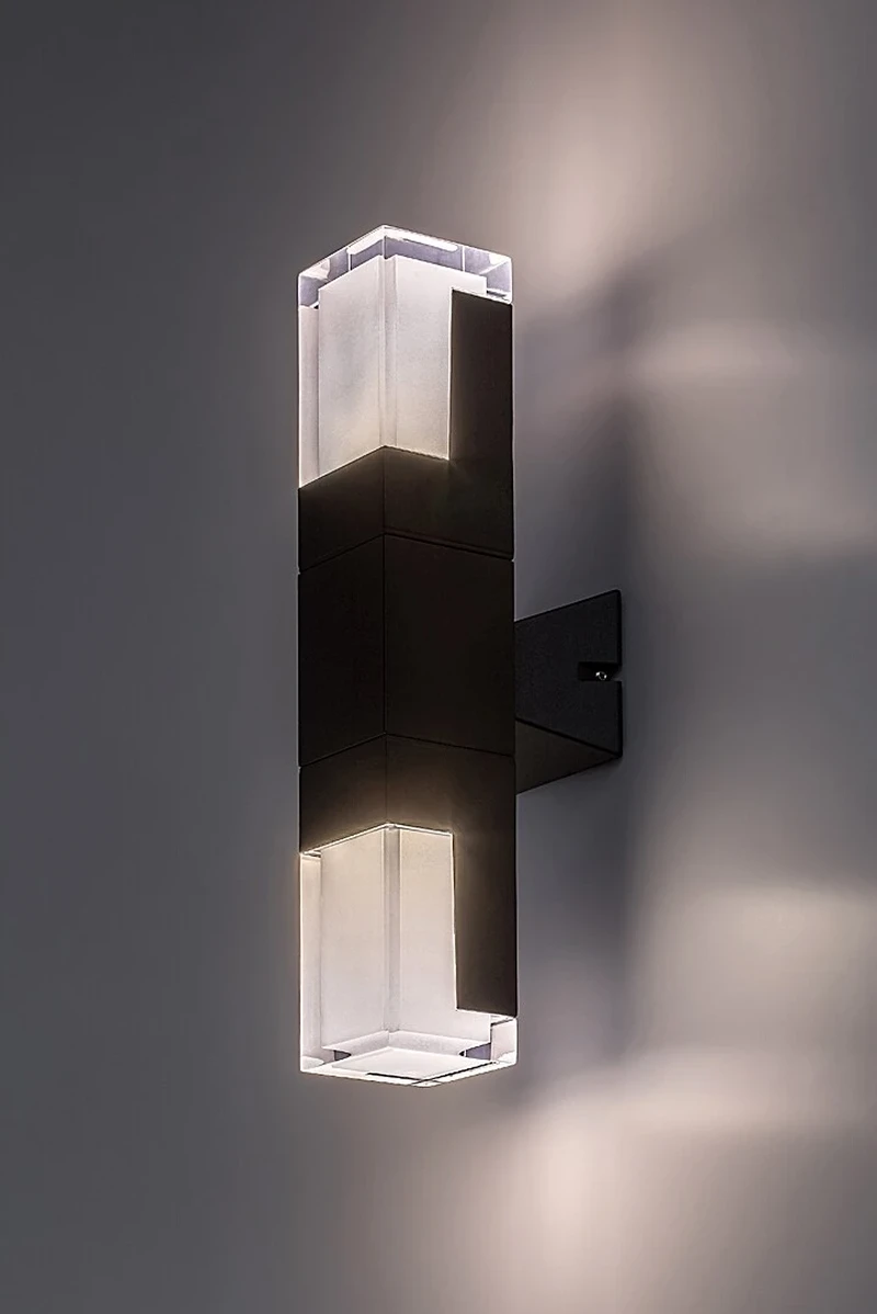 Darvas – LED стенна лампа за външен монтаж в черно/бяло, 350мм, 12W, 2700-6000K