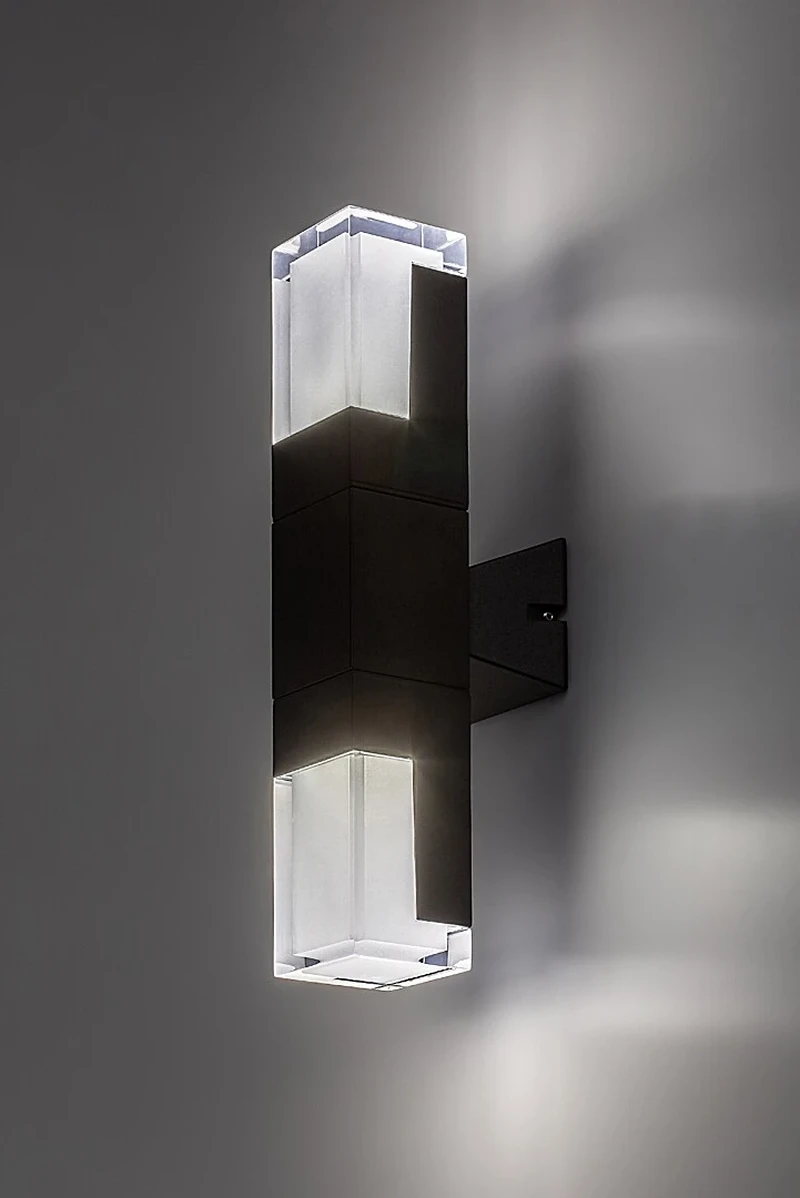 Darvas – LED стенна лампа за външен монтаж в черно/бяло, 350мм, 12W, 2700-6000K