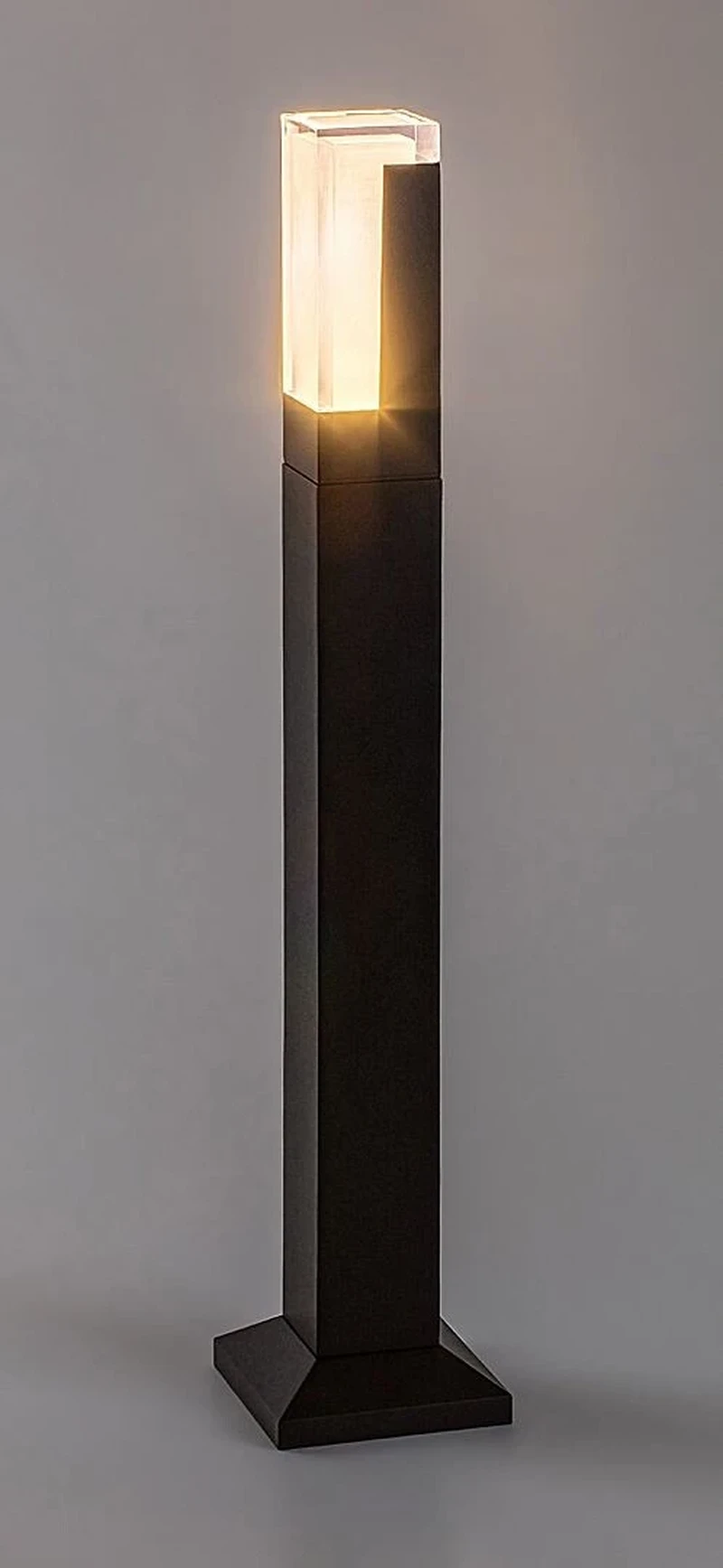 Darvas – LED градинска лампа в черно с бял плафон, 600мм, 7W, 2700-6000K, IP54