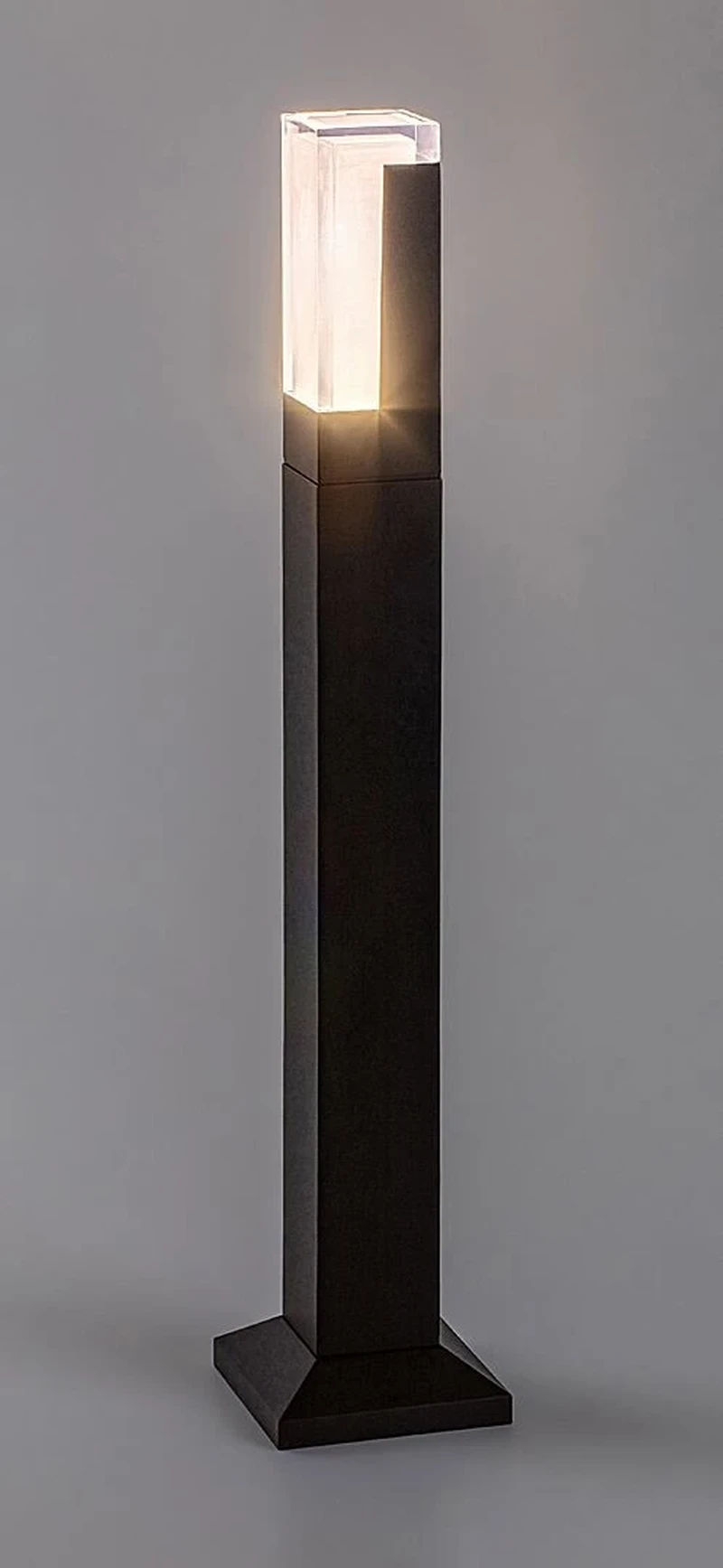 Darvas – LED градинска лампа в черно с бял плафон, 600мм, 7W, 2700-6000K, IP54