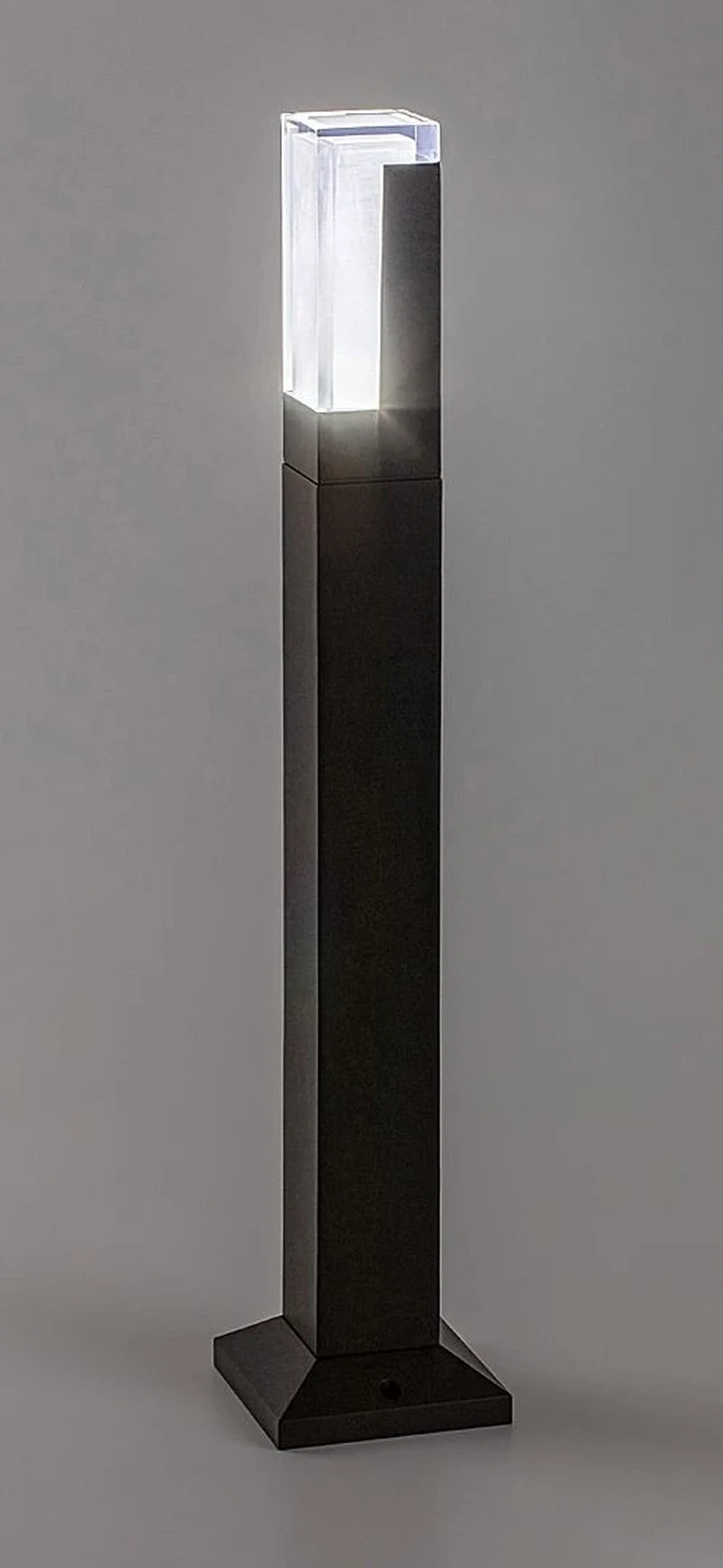 Darvas – LED градинска лампа в черно с бял плафон, 600мм, 7W, 2700-6000K, IP54