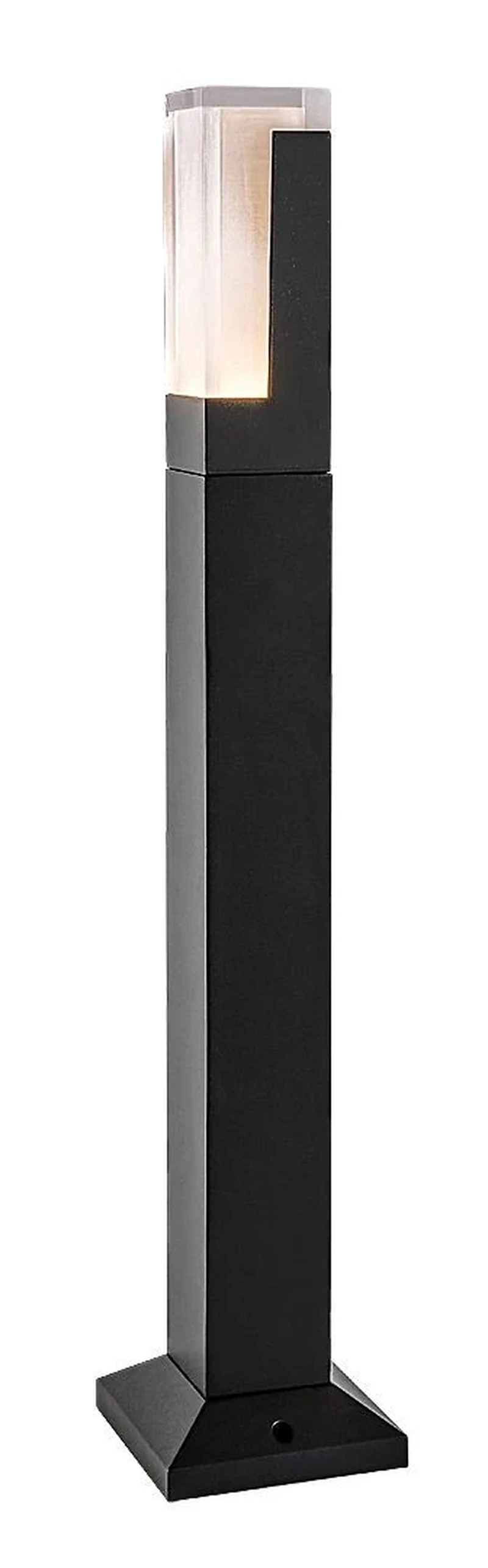 Darvas – LED градинска лампа в черно с бял плафон, 600мм, 7W, 2700-6000K, IP54