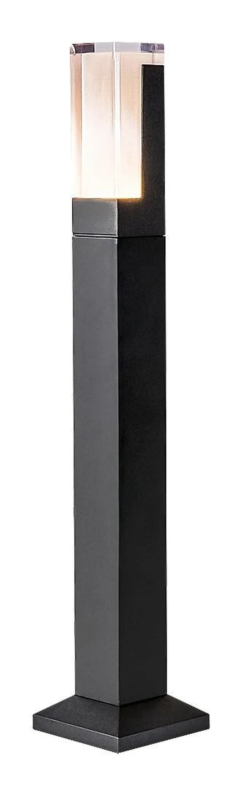 Darvas – LED градинска лампа в черно с бял плафон, 600мм, 7W, 2700-6000K, IP54