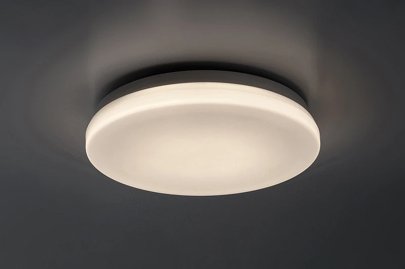 Lowar – LED плафон за тераса в бяло, Ø240мм, 12W, 3000-6000K, IP44