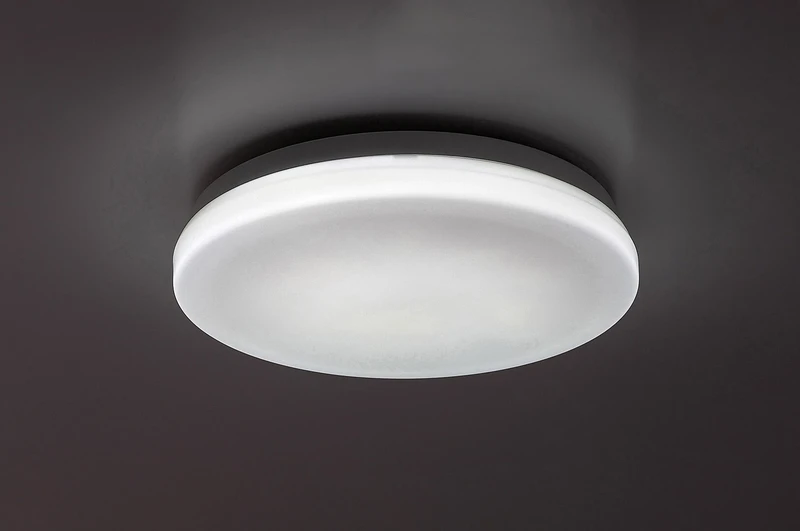 Lowar – LED плафон за тераса в бяло, Ø240мм, 12W, 3000-6000K, IP44