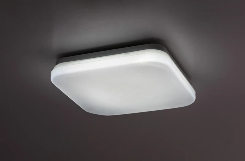 Lowar – LED плафон за тераса в бяло, 240×240мм, 12W, 3000-6000K, IP44