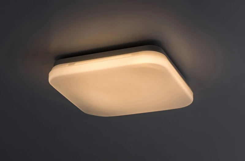 Lowar – LED плафон за тераса в бяло, 240×240мм, 12W, 3000-6000K, IP44