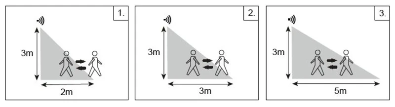 Lowar – LED ceiling light for terrace in white with motion sensor, 285mm, 18W, 3000K