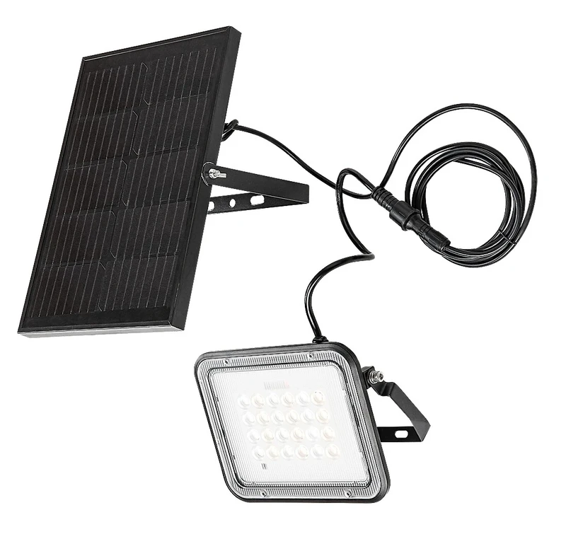 Melk – соларна LED стенна лампа в черно, 190×155мм, 6.5W, 3000-6500K, IP65