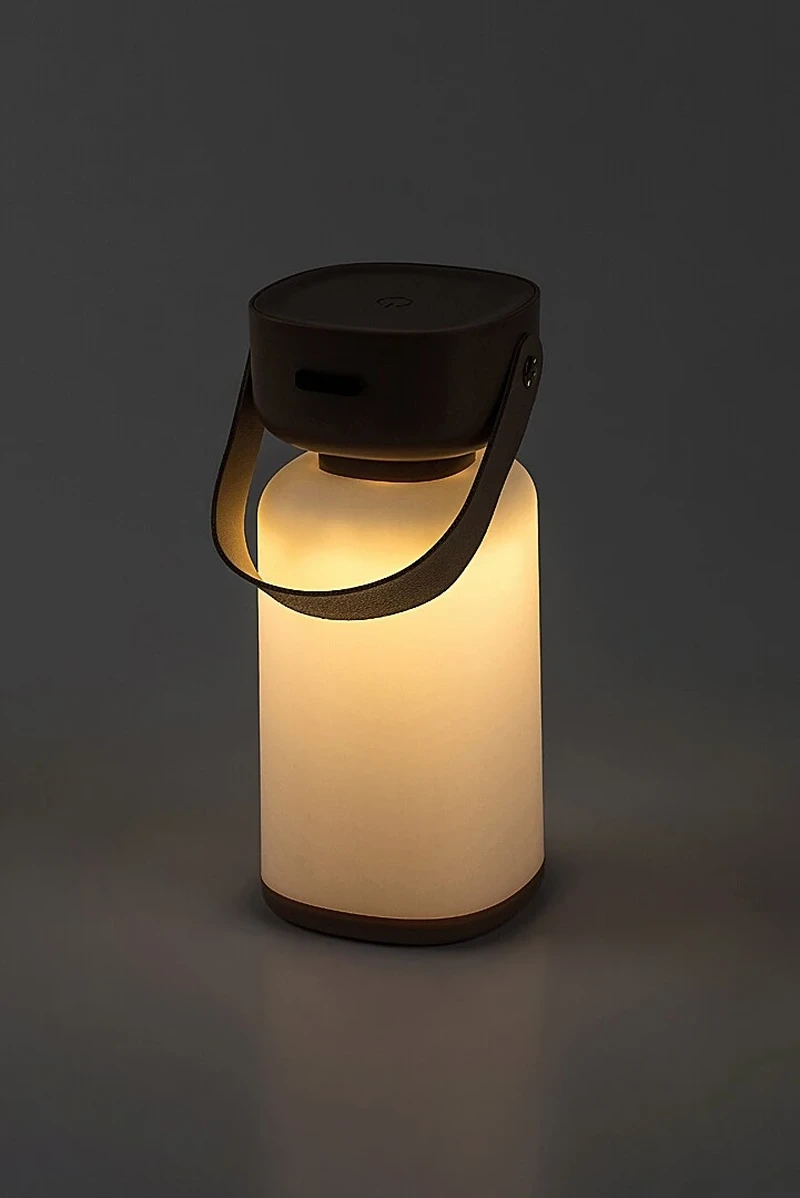 Funes – LED градинска лампа в кафяво/бяло, Ø80мм, IP44, 2800-6500K, димируема