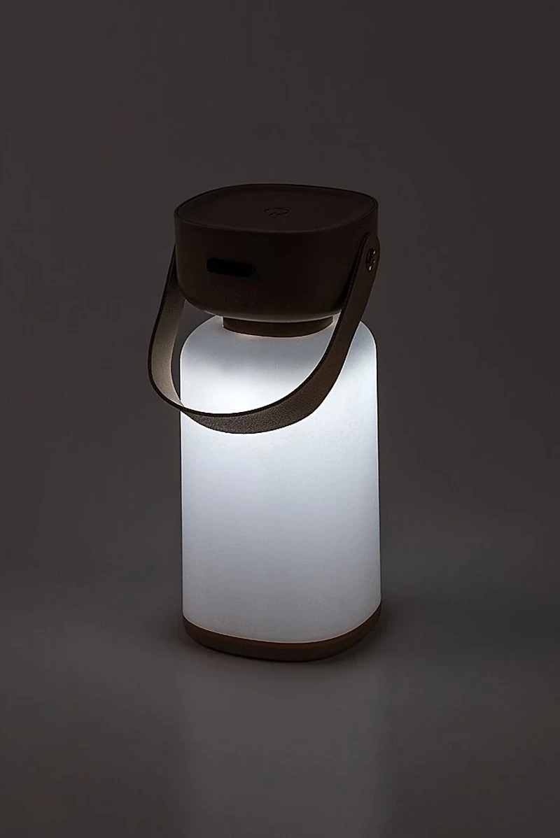 Funes – LED градинска лампа в кафяво/бяло, Ø80мм, IP44, 2800-6500K, димируема