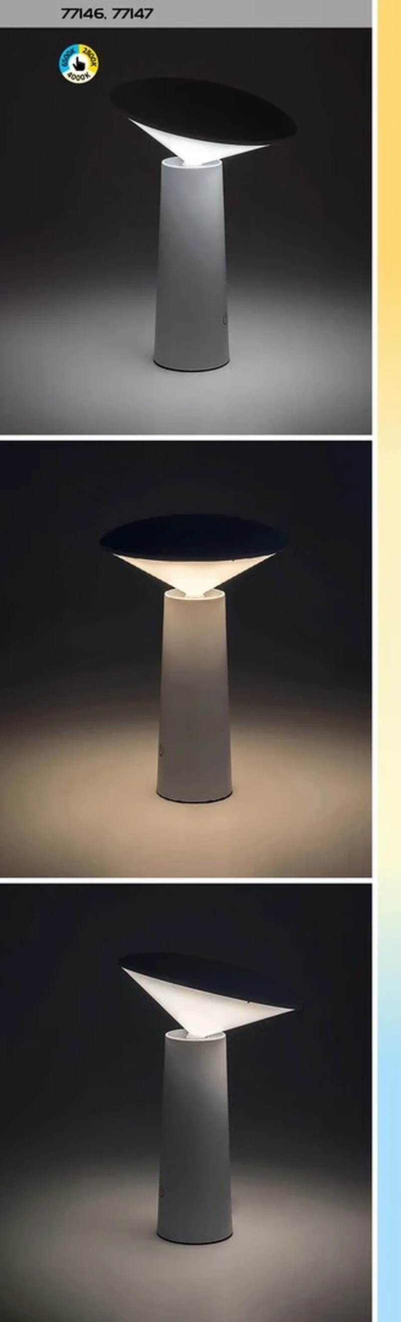 Polperro – LED декоративна градинска лампа в бяло, Ø140мм, 180lm, 2800-6500K