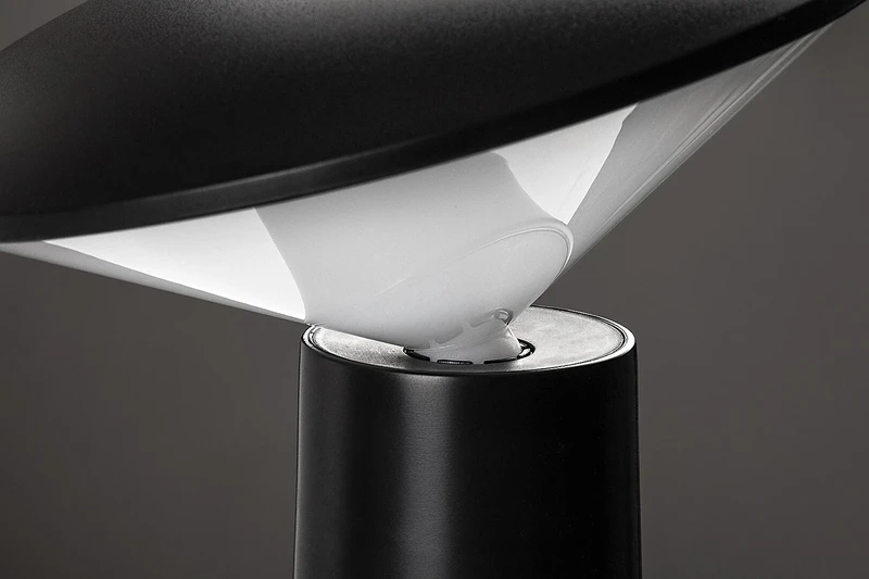 Polperro – LED decorative lamp for garden in black/white, Ø140mm, 180lm, 2800-6500K
