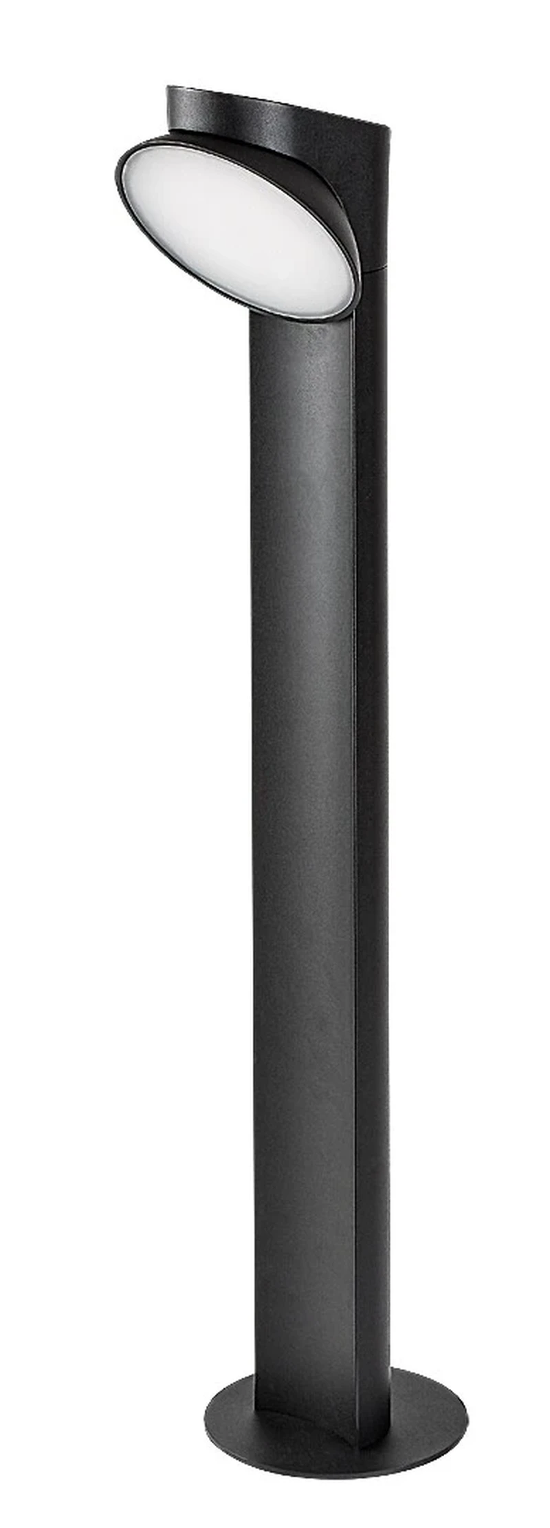 Wengen – LED градинска лампа в черно с бял абажур, Ø130мм, 12W, 3000K, IP54