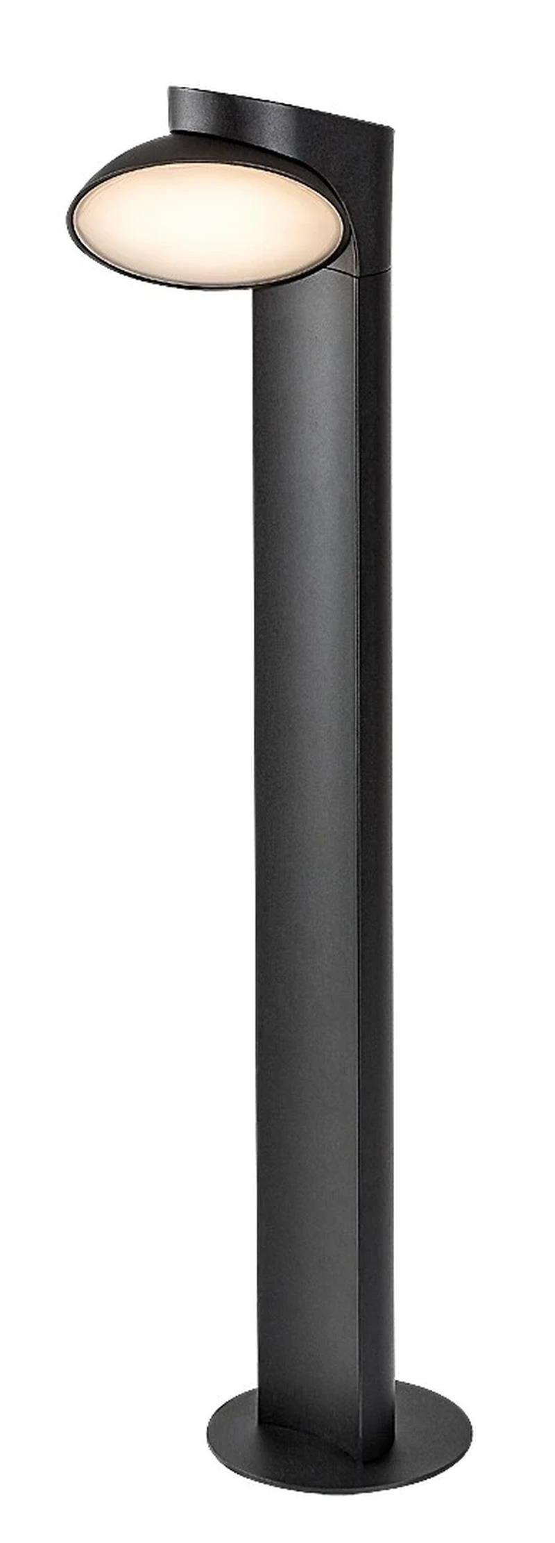 Wengen – LED градинска лампа в черно с бял абажур, Ø130мм, 12W, 3000K, IP54