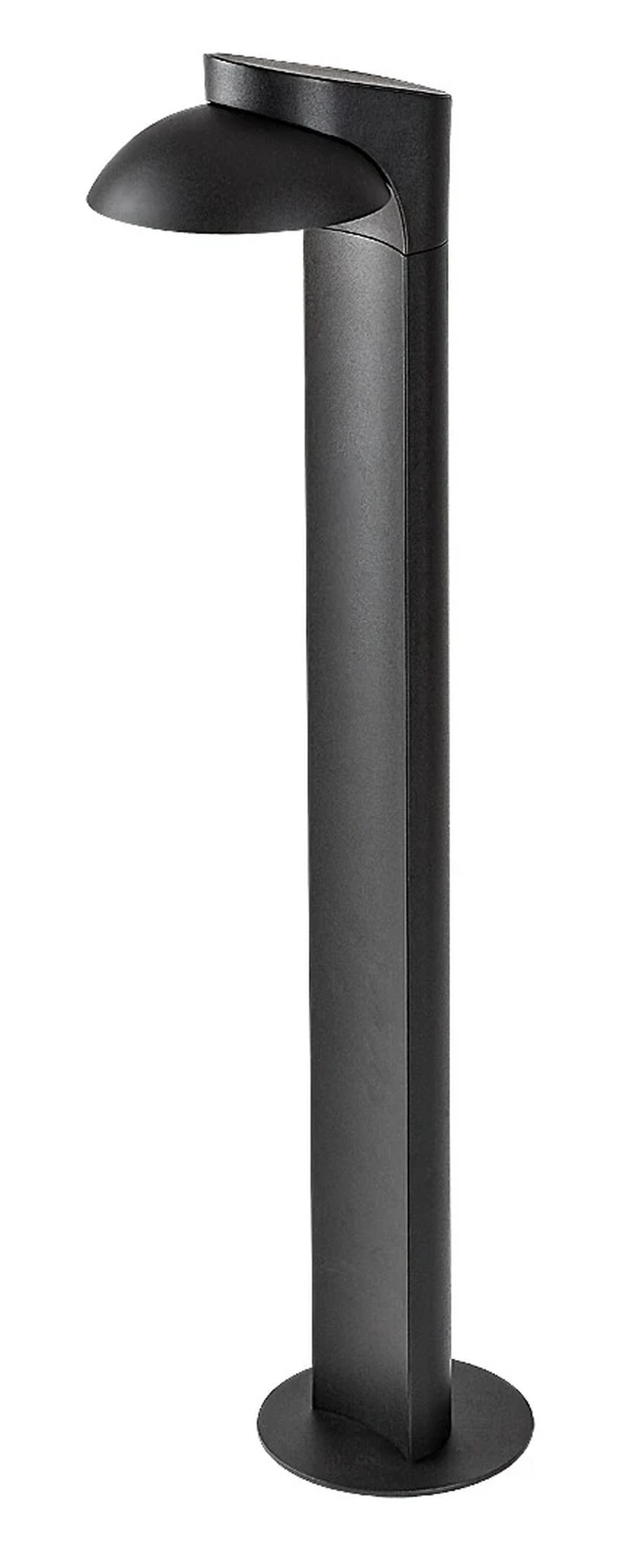 Wengen – LED градинска лампа в черно с бял абажур, Ø130мм, 12W, 3000K, IP54