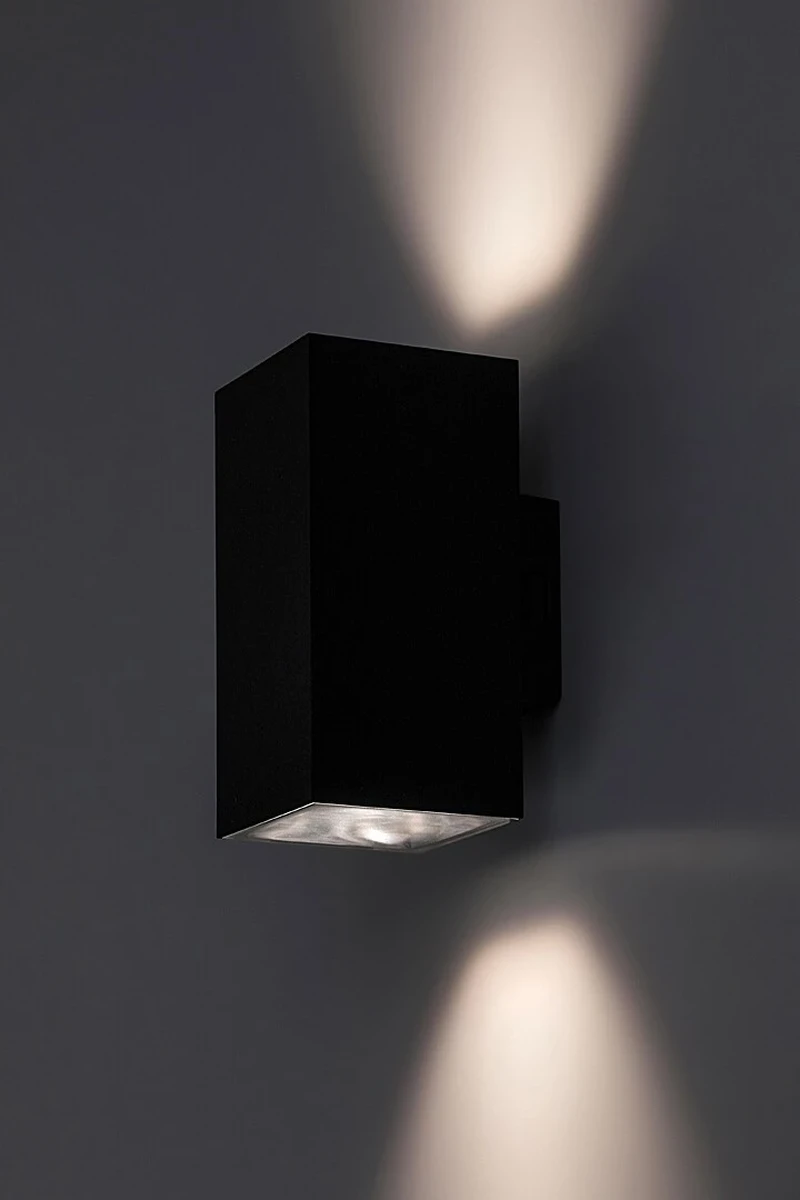 Urfa – LED външна стенна лампа в черно/бяло, 75×160мм, 18W, 2700-6500K, IP65