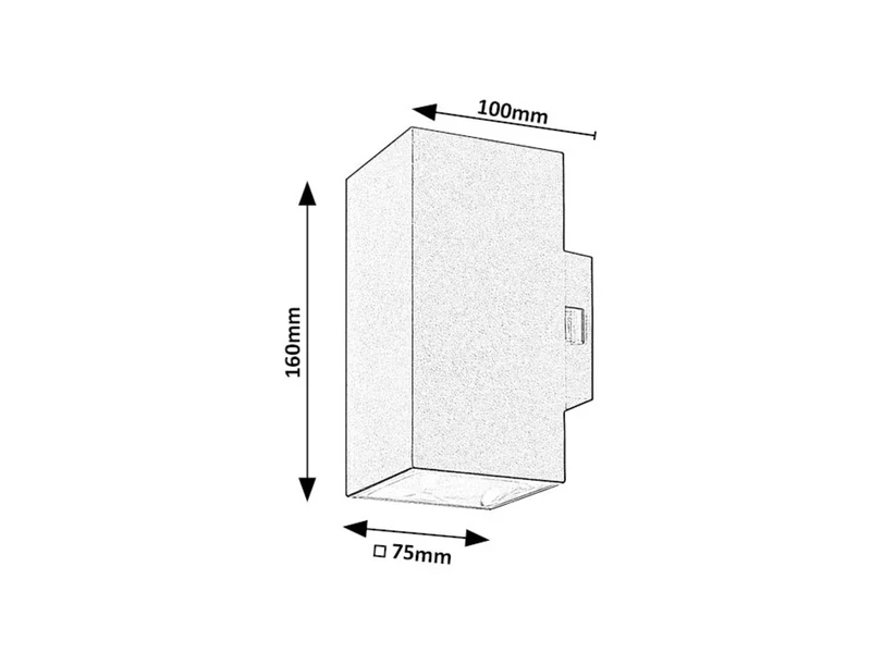 Urfa – LED outdoor wall light in white, 75×160mm, 18W, 2700-6500K, IP65