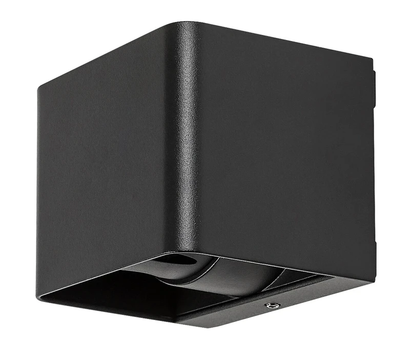 Hallstatt – LED външен аплик в антрацит с прозрачно стъкло, 100×80мм, 10W, 3000K