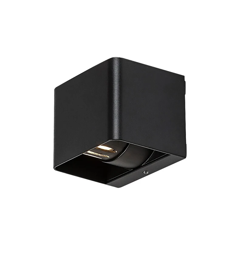 Hallstatt – LED външен аплик в антрацит с прозрачно стъкло, 100×80мм, 10W, 3000K