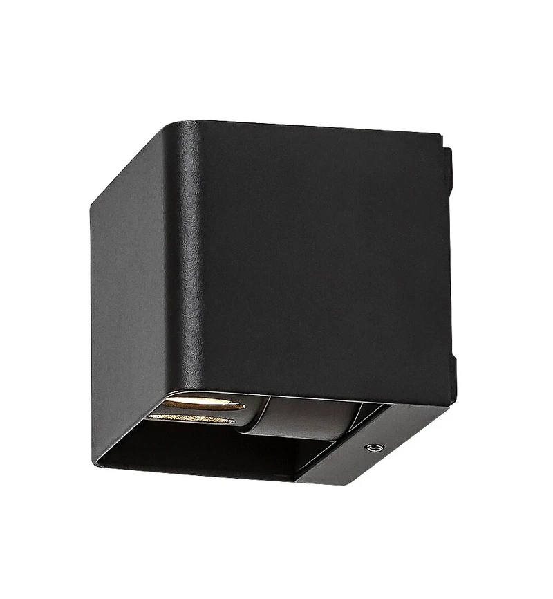 Hallstatt – LED външен аплик в антрацит с прозрачно стъкло, 100×80мм, 10W, 3000K