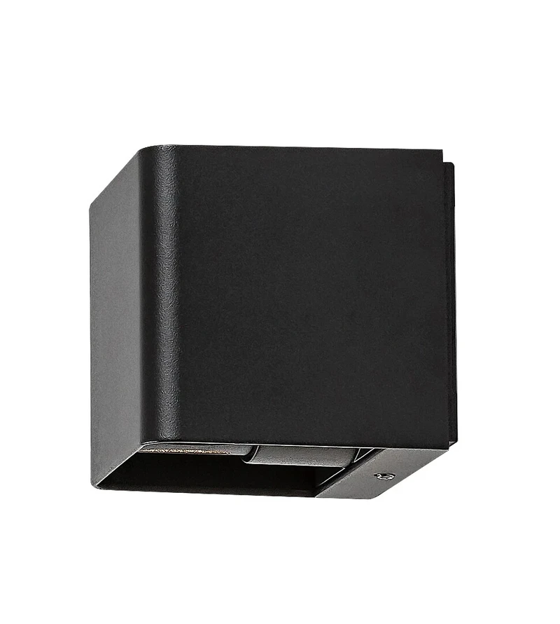 Hallstatt – LED външен аплик в антрацит с прозрачно стъкло, 100×80мм, 10W, 3000K