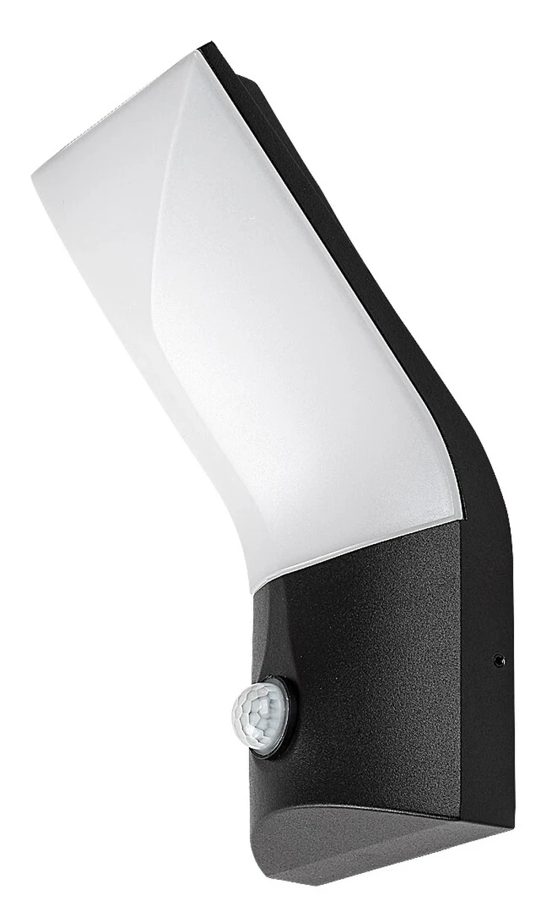 Tolna – LED стенна лампа за екстериор в черно с бял абажур, 120×250мм, 10W, 3000K, IP54
