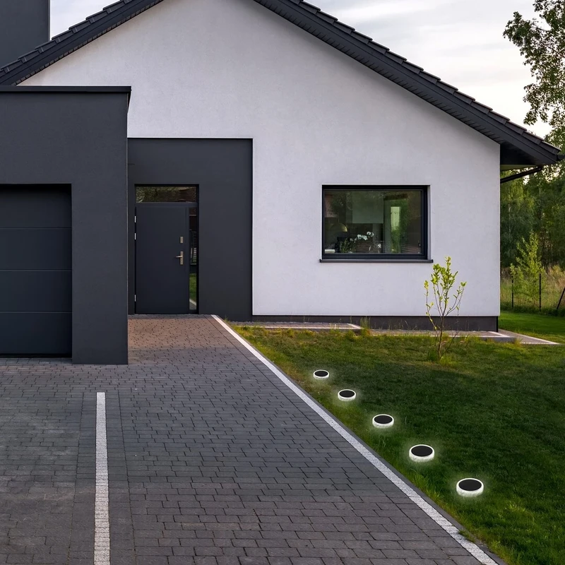 Trillo – соларна LED лампа за градина в прозрачно, Ø85мм, 0.3W, 4000K, IP65