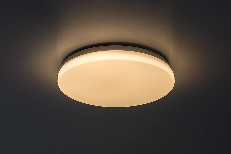 Lowar – LED плафон за тераса в бяло, Ø285мм, 18W, 3000-6000K, IP44