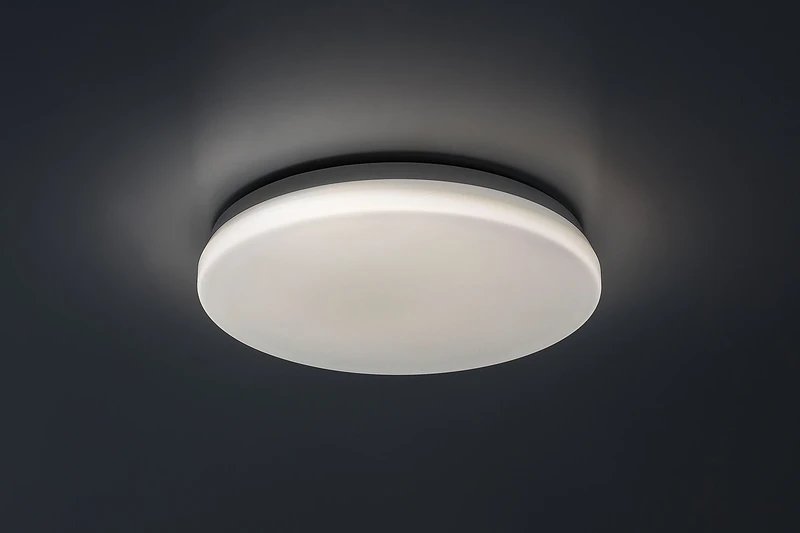 Lowar – LED плафон за тераса в бяло, Ø285мм, 18W, 3000-6000K, IP44