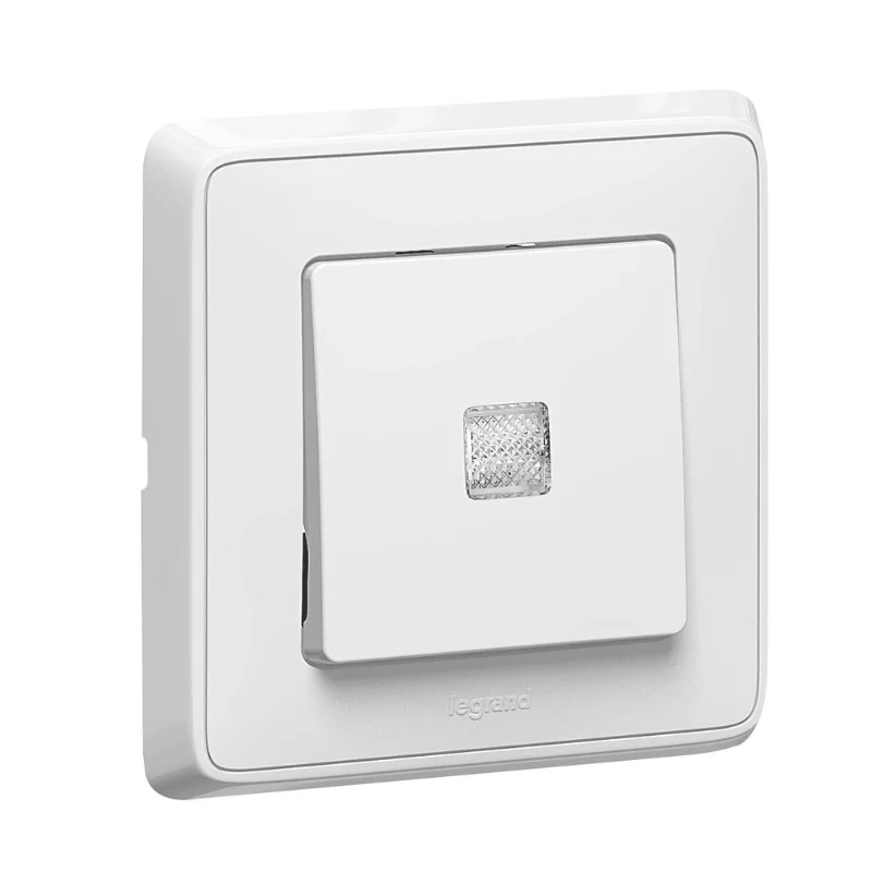One-way switch with indicator 10A with frame White /while stocks last/ - Legrand Cariva 773810
