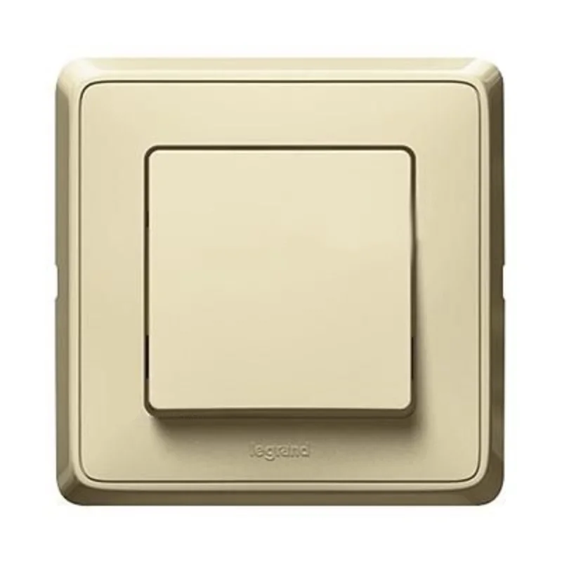 Push button 10A with frame Cream /while stocks last/ - Legrand Cariva 773911